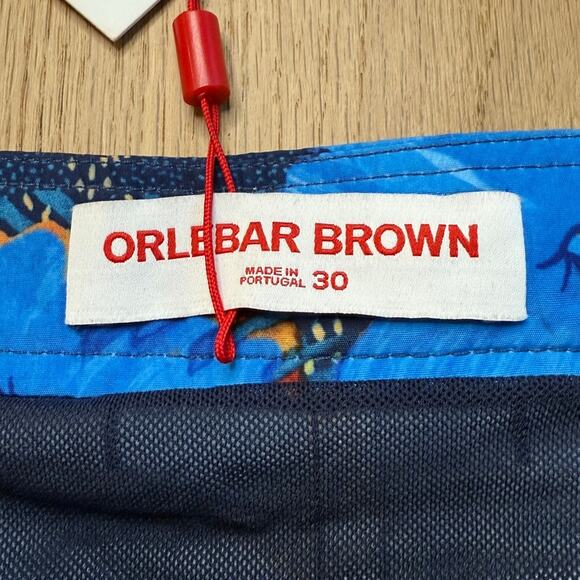 Orlebar Brown Blue Floral Swim Trunks - Picture 3 of 10